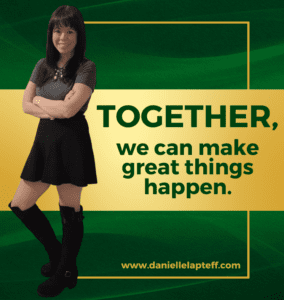 girl with dark hair, shirt and knee high boots, danielle lapteff, quote